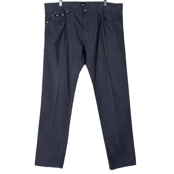 Hugo Boss Other - HUGO BOSS Pants Mens 38 Delaware 5 Pockets Stretch Comfort Grey Black Business